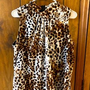 Women’s xl animal print blouse